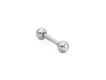 Barbell with single crystal