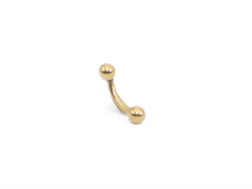 Basic Gold Curved Barbell External