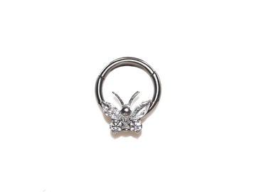 Jewelled Butterfly Hinged Clicker