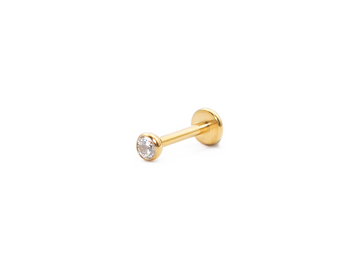JEWELLED GOLD INTERNAL LABRET