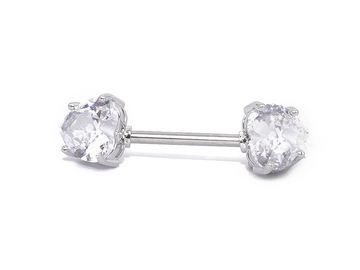 Double Heart Nipple Barbell
