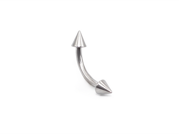 Curved Barbell with spikes External