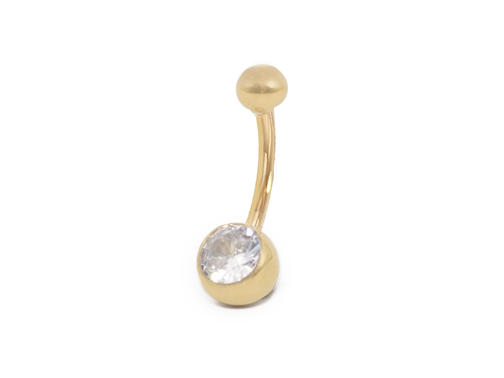 Single Jewelled Navel Bananabell