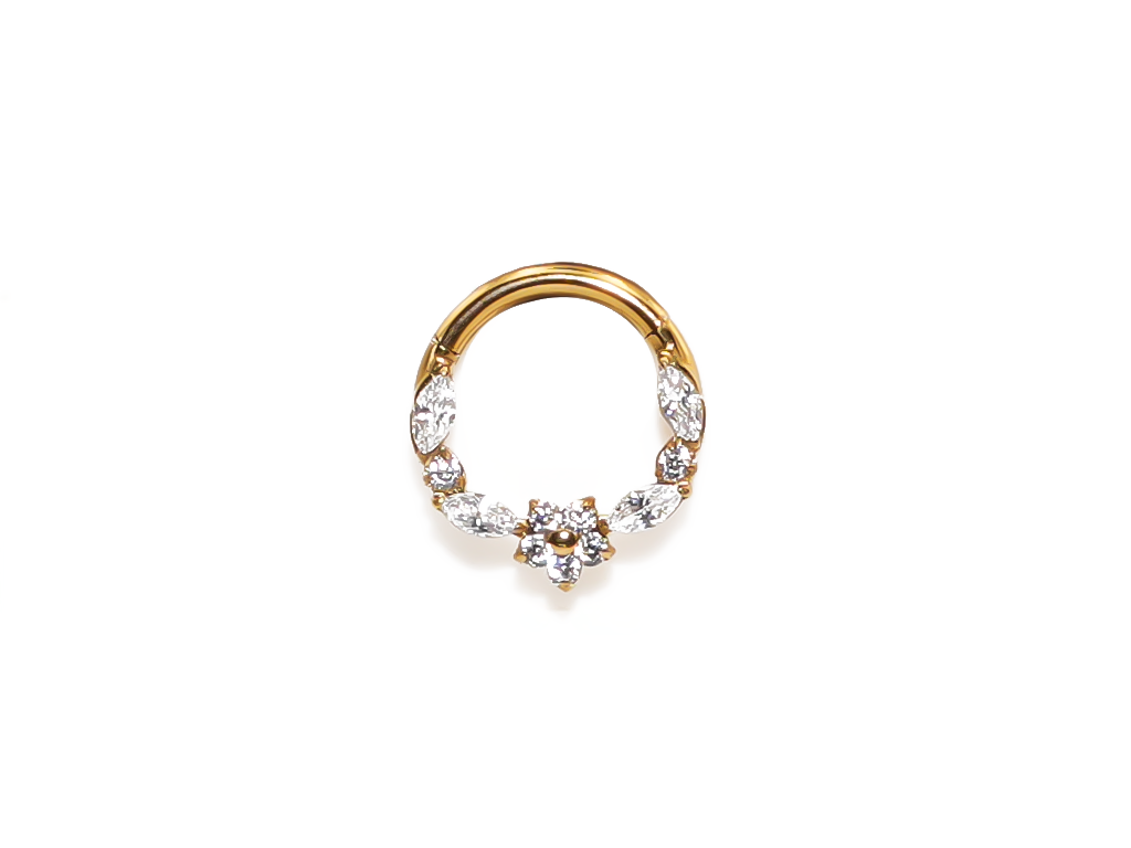Flower Ornament Hinged Clicker