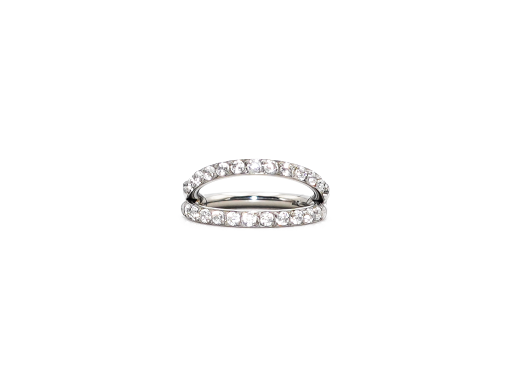 Open Jewelled Hinged Clicker