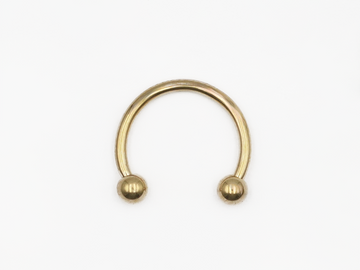 Hufeisenring in Gold