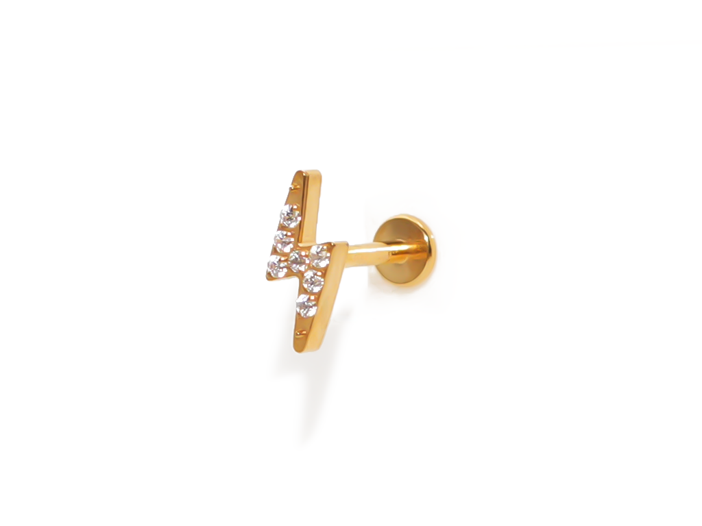 JEWELLED THUNDER INTERNAL LABRET