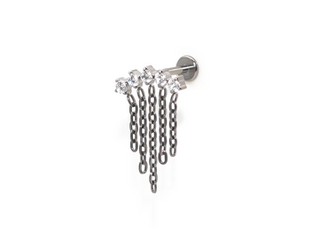 JEWELLED CHAINS INTERNAL LABRET