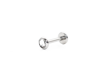 TRANSPARENT JEWELLED PUSH FIT LABRET