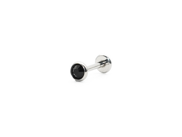 BLACK JEWELLED PUSH FIT LABRET