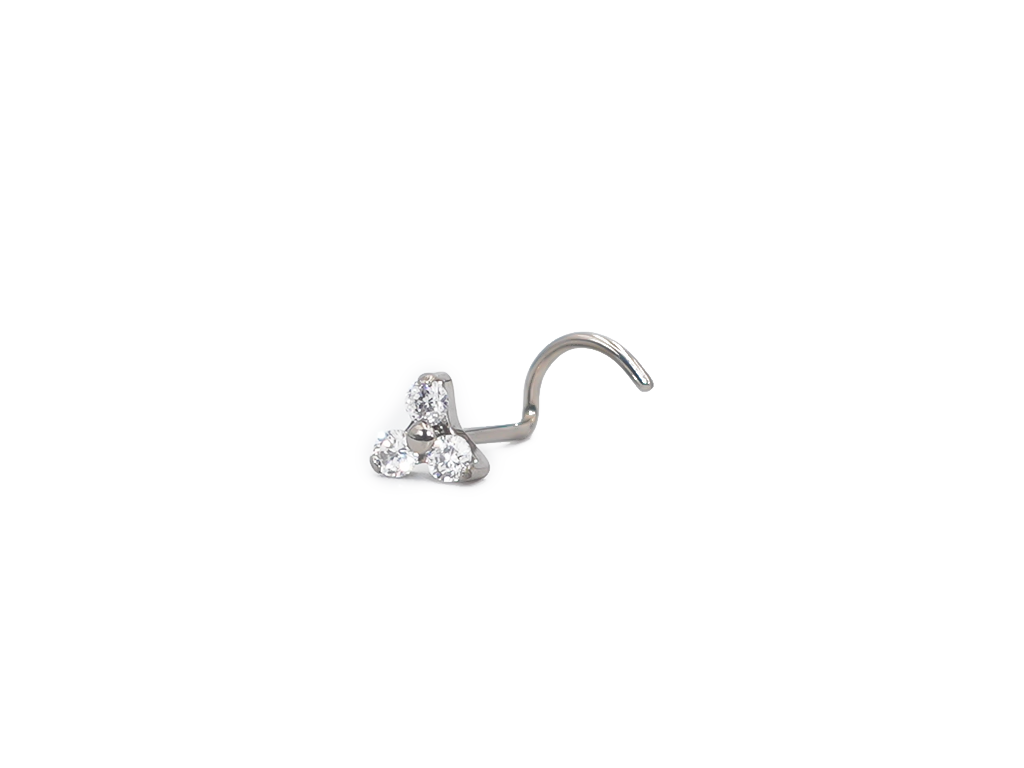 Crystal Flower Nose Stud